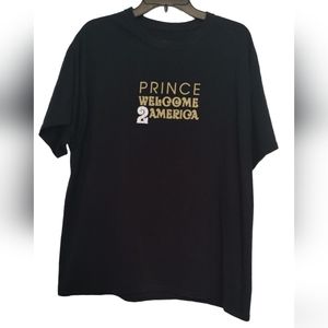 The Prince Estate Official & Approved "Welcome 2 America" band tee Sz.XL